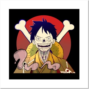 Skeleton Luffy Posters and Art